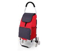 Folding Stair-Climbing Shopping Cart 3-Wheel Grocery Trolley Portable Household Shopping Cart for Easy Transport Lightweight and Convenient Folding Design
