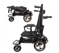 Folding Stair Climbing Wheelchair - Electric Powered Wheelchair with Mobile Stair Chair Lift & Integrated Chassis for Indoor/Outdoor Transport
