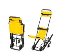 Folding Stair Evacuation Chair, Manual Ambulance Stair Chair for Patient Transfer, Portable Mobility Aid for Elderly Disabled Users, Emergency Downstairs Assistance Chair, 159kg Weight Capacity