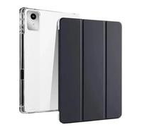 Folding Stand Tablet Case Suitable For Lenovo Xiaoxin Pad 12.1inch TB365FC 2025 TPU Back Cover With Pencil Holder(Black)