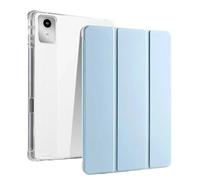 Folding Stand Tablet Case Suitable For Lenovo Xiaoxin Pad 12.1inch TB365FC 2025 TPU Back Cover With Pencil Holder(Sky blue)