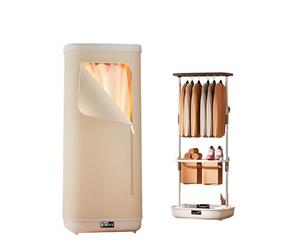 Folding Steam Closet, Mini Clothes Dryer with Remote, Spin Dryer for Clothes 900w for Apartments, Rvs or Other Compact Spaces