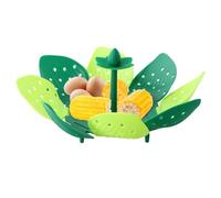 Folding Steamer Basket, Steamer Insert, compact storage, Multifunctional Vegetable Steamer, Kitchen Gadget for Veggie & Food Cooking, Steamer Cookware - Green
