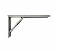 Folding Steel Square Abat-Table Silver 30X52Cm.