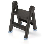 Keden Titan Ladder Folding Step Ladder with 2 Steps Workshop Ladder Maximum Load 150 kg Non-Slip Plastic 47 x 43.5 x 63 cm