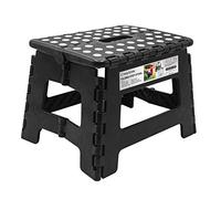 Folding Step Stool - 9 inch Height Foldable Stool For Kids & Adults, Kitchen Garden Bathroom Collapsible Stepping Stool (Black) 1