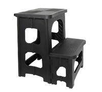 Folding Step Stool for Adults Kids - Plastic Kitchen Step Stool Foldable 330lbs Capacity Collapsible Small Toddler Stools with Wide Anti-Slip Pedal for Indoor and Outdoor