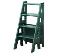 Folding Step Stool - Indoor Wooden Chair Ladder Makeup Stool & Rest Chair, Ideal for Home Use, Space-Saving Design, Compact & Functional
