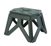 Folding Step Stool Lightweight Portable Plastic Kids Step Stool for Outdoor Camping Fishing Green 32x24x20cm