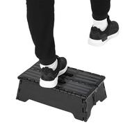 Folding Step Stool, Portable Non-Slip Folding Stool for Adults Elderly Women, 300lb Capacity Heavy Duty Plastic Shower Step for Bathroom Car Kitchen Campervan Use