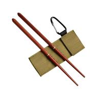 Folding Sticks Wooden Sticks - Portable Rice Picks | Reusable Chop Sticks | Removable Foldable Chopsticks | Wooden Portable Chop Sticks with Carry Bag - Travel Cutlery for Camping - Wall
