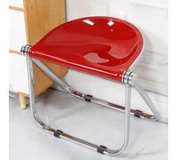 Folding Stool Lightweight Stackable Acrylic Chair with Metal e Perfect for Office Balcony Patio and Outdoor Use