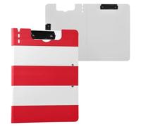 Folding Storage Box Flag Puerto Rico Puerto Rico National Red A4 Clipboard Clipfolio Two Metal Clips Pen Holder School Clip Board With Cover