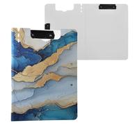 Folding Storage Box Marble Royal Blue Grey A4 Clipfolio Horizontal And Vertical Double Clips Feeding Clip Hardcover Board