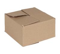 Folding Storage Box Natural Cardboard 15x15x8cm Foldable Set of 50 Durable Home