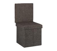 Folding storage ottoman Comfy Pouffe 40 L Grey/Brown Folding Storage Pouffe