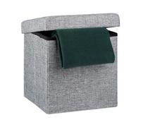 Folding storage ottoman Foldable Pouffe 40 L Lightweight Folding Storage Box