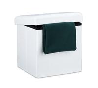 Folding storage ottoman Foldable Pouffe 40 L Lightweight Folding Storage Box