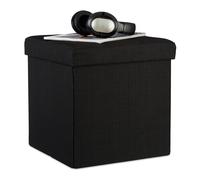 Folding storage ottoman Foldable Pouffe 40 L Lightweight Folding Storage Box
