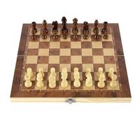 Folding Storage Wooden Chess Board Sets Exquisite Chess Set 3 in 1 Chess Game Board Chess and Checkers Game Set Travel Chess Sets