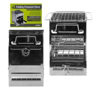 Folding Stove Firepit Wood Burning Leaves, Twigs Kindling Cm X Cm Black X 1