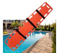 Folding Stretcher,Portable Swimming Pool Life-Saving Board, Emergency Rescue Spine Boards One-Piece Molding with 3 Seat Belt, Water Floating Stretcher(184x45x6.5cm/72.5x17.7x2.6in)