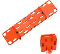 Folding Stretcher, Water Rescue Stretcher, Plastic Life Board Stretcher, 4 Fold Spine Board Immobilization, Life Board with Seat Belt, for Casualty Evacuation, Outdoor Camping