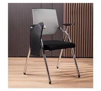 Folding Student Chair with Desk, Stackable Office Training Chair, Lumbar Support, Tablet Arm, Ideal for Classrooms and Training Sessions