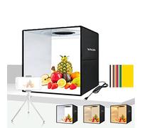 Folding Studio, Portable Photo Studio Light Box, With 6 Double-Sided Background Cloths,250Mm Three Colour Temperature