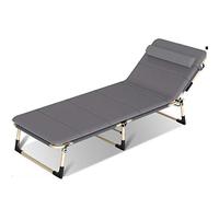 Folding Sun Lounger - Extra Large Foldable Recliner Chair with Adjustable Support for Garden, Camping, and Outdoor Relaxation