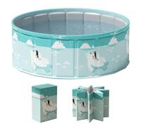 Folding Swimming Pool,Non-Inflatable Foldable Kiddie Pool - Portable Bathing Tub Swimming Accessories for Kids Baby Toddler Dogs, Outdoor Backyard Beach Family Fun