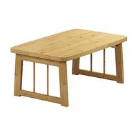 Folding table Folding Storage Table Friends Chatting And Reading Coffee Table Tea Table Portable Study Low Table Children Sit And Play Dining Table (Color : Brown, Size : 80 * 48 * 31cm)