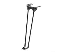 Folding Table Leg Support, Pack Metal Bracket, Adjustable Height Stand, Sturdy Black Finish for Camping and Home Furniture(45cm)