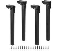 Folding Table Legs Locking Hinges for Nightstands & Laptop Stands (14cm Set of 2) - Sturdy Adjustable Easy Installation Perfect for Home & Office Use