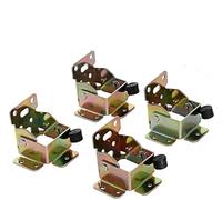 Folding Table Lock 2/4/8 PCS Folding Bracket, Iron Lock Extension Table Chair Bed Leg Foldable Support Brackets Hinge Self Hinges(4 pcs)