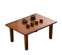 Folding Table, Low Bamboo Table/Dining Table/Small Desk, for Tatami Bedroom, Bay Window Tea Room