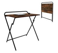 Folding Table Table Desk Laptop Table Brown 50x80 cm