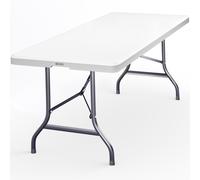 Folding Table w/ Carry Handle White 6ft