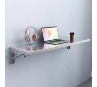 Folding Table Wall Mounted, Stainless Steel, 50kg Capacity, Drop Leaf Design, Versatile Workbench for Kitchen, Living Room, Study, Outdoor Use