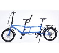 Folding Tandem Bicycles Beach Cruiser Bicycle For Adults, With 24 Inch Wheels, Adjustable Bikes(D)