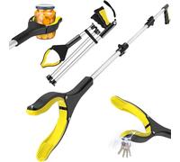 Folding Telescopic Pliers, 110 cm Garbage Collector, Collecting Pliers, Waste Collector, Reacher Grabber Tool, Telescopic Pliers with Magnetic Tip, Reacher Grabber Tool
