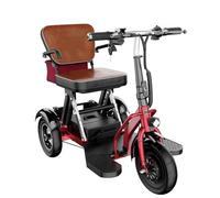 Folding Three-Wheeled Electric Lithium Battery Car for Elderly People to Travel and Leisure, Portable Small Mini Car for Disabled People 20A