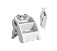 Folding Toddler Step Stool for Bathroom and Potty Training,Anti-Slip, Anti-Tip A-Frame Design with 10-Second Setup