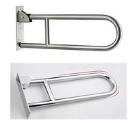 Folding Toilet Grab Rail, Stainless Steel Grab Bars for Bathtubs and Showers, Handicap Wall Handrail, for Home Hospitals Bathroom