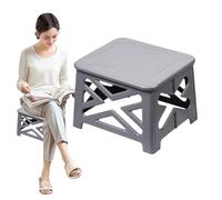 Folding Toilet | Outdoor Mobile Toilet with Lid | RV Interior Accessories, Adult Car Potty, Camping Stool, 100kg Weight Capacity for Hiking, Beach