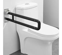 Folding Toilet Standing Aid Toilet Support Aid Wall Support Handle Folding Support Handle Wall Handle Stainless Steel Grab Rail Safe Railing Bath Bathroom Support Folding Bathroom (70 cm)