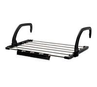 Folding Towel Drying Rack Stainless Steel Clothes Hanging Racks with Clips for Balcony Windowsill, Clothes Radiator Airer, Towel Bar Rack, Hanging Drying Rack,Hanging Clothes Airer, Over Door Airer