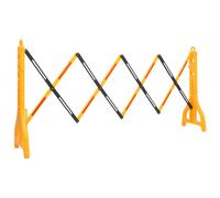 vidaXL Folding Traffic Barrier Yellow and Black 250x38x96 cm Road Barriers