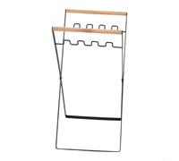 Folding Trash Bag Holder, 56x25cm Black