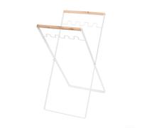 Folding Trash Bag Holder with Portable For Leaf Bag Stand Designed for Outdoor and Home Use Featuring High Strength Bearing and Stable Secure Hanging (White)